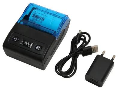 Image de Imprimante thermique portable, multifonctionnelle, Bluetooth 4.0, 58 mm, mini-reçu pour magasin, restaurant, boutique, prise UE