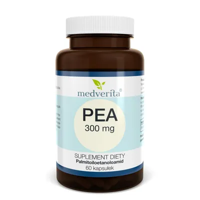 Zdjęcie produktu dla Medverita PEA 300 mg palmitoiloetanoloamid - 60 kapsułek