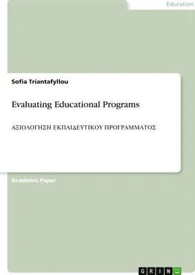 Produktbild von Evaluating Educational Programs
