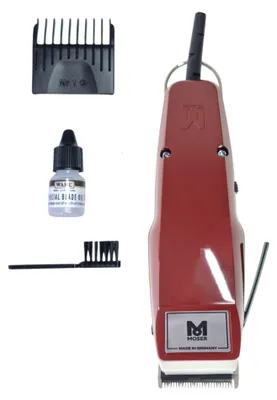 Obrázek produktu pro Strojky na vlasy Moser 1400 0,7–3 mm bordó (1400-0050) + nasazovací hřeben 4,5 mm