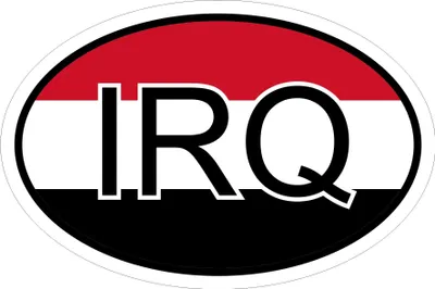 Produktbild von Kiwistar - Autoaufkleber - 10x6,6 cm - außen klebendKiwistar Autoaufkleber - Irak IRQ Auto, Laptop, Fahrrad, LKW, Motorrad Mehrfarbig Autoaufkleber Aufkleber KFZ Flagge Fahne