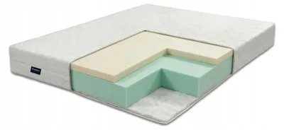 Matratze 120 x 200 cm H3, Kaltschaum-Matratze mit HR-Schaum & Gedächtnisschaum, Bezug – Klynt