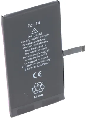 Zdjęcie produktu dla Akumulator pasujący do Apple iPhone 14, Li-Polymer, 3,87 V, 3279 mAh, 12,68 Wh,  bez narzędzi