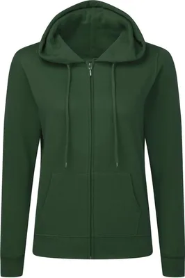 Produktbild von SG SG29F | Ladies' Zip Hoody - Kapuzensweatjacke für Damen - Farbe: Bottle Green - Größe: 2XL