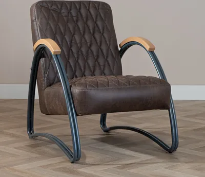Produktbild von Bronx71 Ledersessel Ivy Industrial Design braun