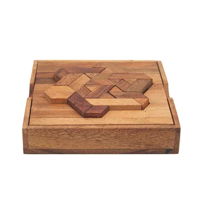 Produktbild von Tano - Hexiamond Puzzle, Holzspielzeug 13,0 x 13,0 x 3,0 cm