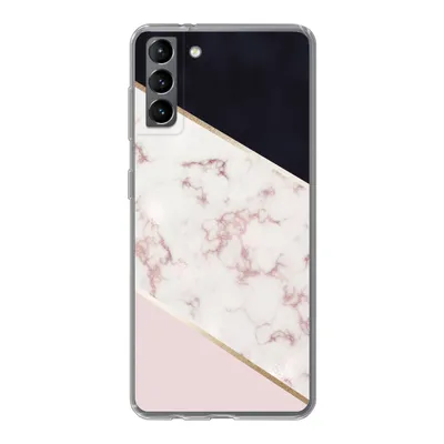 Produktbild von MuchoWow® Handyhülle Schutzhülle Hülle für Samsung Galaxy S21 Plus Marmor - Roségold - Luxus Silikon Softcase Handy Hülle - Handy-Tasche