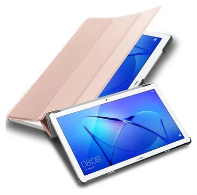 Produktbild von Cadorabo Hülle für Huawei MediaPad T3 10 (9.6 Zoll) Tablet Hülle in Rosa Schutzhülle Etui Case Tasche Cover