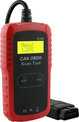 Productafbeelding van VC300 Auto OBD2 Diagnoseapparaat, Scanner voor Auto's, Motor, Foutcodelezer, OBD Controleapparaat, Rood/Zwart