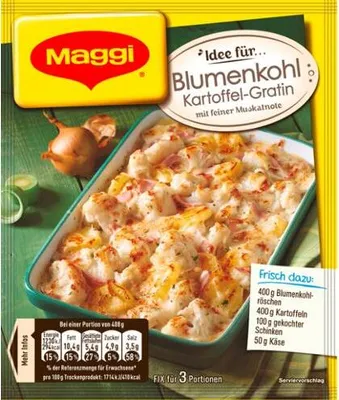 Produktbild von Maggi Fix für Blumenkohl Kartoffel Gratin mit Petersilie 51g