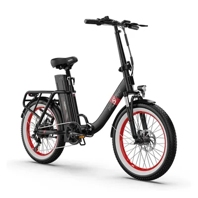 Obrázok produktu pre ONESPORT OT16-2 Elektrický Bicykel - 250W Motor 48V17Ah Batéria 60KM Dojazd Kotúčová Brzda Čierno-červená