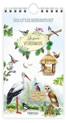 Produktbild von Trötsch Geburtstagskalender Unsere Vogelwelt