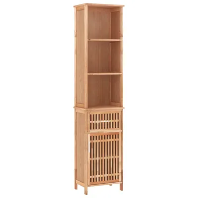 Immagine prodotto di Armadietto da Bagno 42x29x182 cm in Legno Massello di Noce