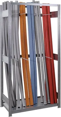 Produktbild von Vertikalregal einseitig FALKE Stecksystem | Grundregal | HxBxT 200x101x30cm | 1 Stahlfachboden | Fachlast 150kg | Verzinkt
