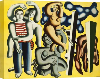 Obrázek produktu pro Plátěné tisky Fernand Léger – Akrobati (papoušci), 70 x 50 cm