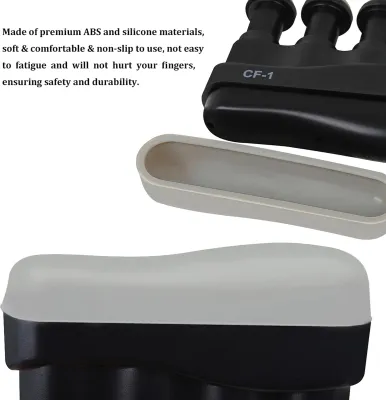 Productafbeelding van Handgreep-vingertrainer, draagbare gitaarvinger-trainingstool, vingertrainer voor gitaar, basgitaar en piano (ZWART)