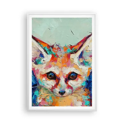 Produktbild von Gerahmtes Poster - Weißer Rahmen - Klein November Bunt - 70x100 cm - Wand Bild - Wanddeko - Wandbilder - Kunstposter - Wandposter - Bilderrahmen - Bilder - Kunstdruck - P2WPA70x100-4568