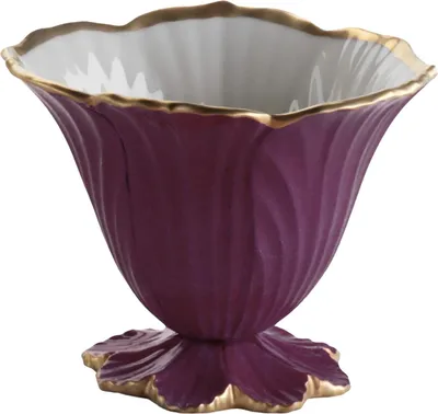 Immagine prodotto di Cattin Coppa di Fiori Citrin Porzellan Ornament Becher Schale lila