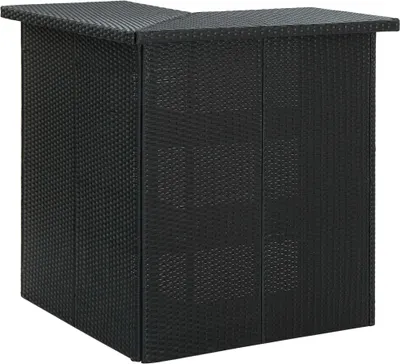 Produktbild von vidaXL 16-tlg. Gartenbar-Set mit Kissen Poly Rattan Schwarz