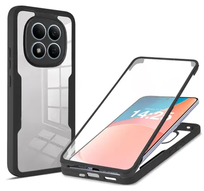 Produktbild von 360 Grad Rundum Schutz Handyhülle für Xiaomi Redmi Note 15 Pro 5G Full Cover Vollschutz Case Farbe: Schwarz
