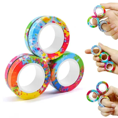 Productafbeelding van Magnetische Ringen Fidget‑Speelgoed, Anti‑Stress Fidget‑Speelgoed