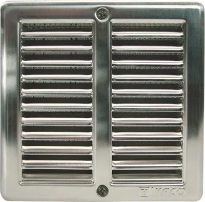 Obrázok produktu pre Ventilačná mriežka z nehrdzavejúcej ocele 150x150mm Mriežka na odvod vzduchu Sieť proti hmyzu u Montážny rám S
