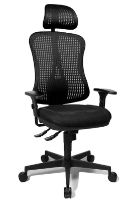 Produktbild von Drehstuhl Headpoint SY - schwarz mit Armlehnen.