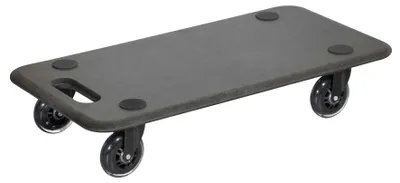 Produktbild von WAGNER Transporthilfe MDF 18 mm, schwarz - 57,5 x 30 x 11 cm, Rollen Ø 75 mm, Kugellager, Tragkraft 250 kg - 20161101