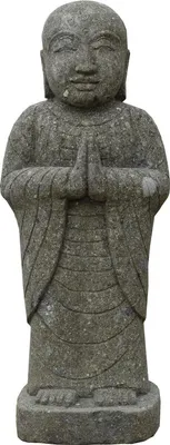 Produktbild von Shaolin Mönch Figur Avadi mit Geste der Demut 25 x 25 x 80 cm