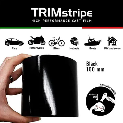 Produktbild von Zierstreifen Klebestreifen für Autos, Schwarz, 10 cm x 10 m