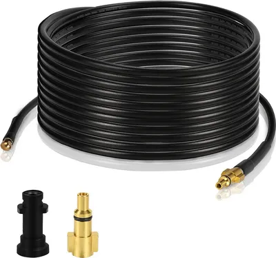 Obrázok produktu pre SWANEW Hadica na čistenie potrubia pre vysokotlakový čistič 180bar- Súprava na čistenie potrubia Hadica s adaptérom vhodná pre Kärcher K2-K7 15m