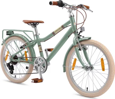 Produktbild von BIKESTAR Alu Kinderfahrrad ab 6-7 Jahre | 20 Zoll City Bike, 7 Gänge, V-Bremse | Grün