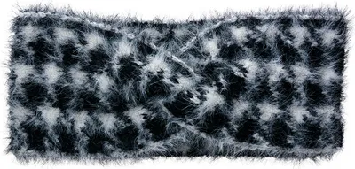Produktbild von Clayre & Eef Stirnband Frauen 10x22 cm Schwarz Weiß Synthetisch