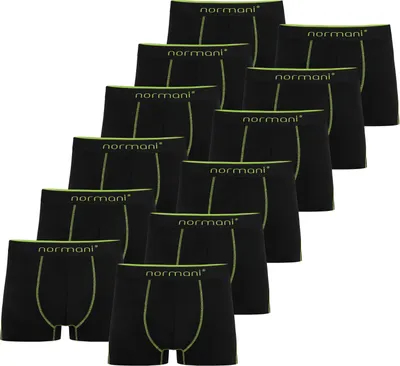 Image de normani : lot de 12 boxers pour hommes en coton