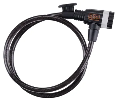 Produktbild von Fahrradschloss mit Kabelverriegelung 10x900MM mit Griff BLACK+DECKER