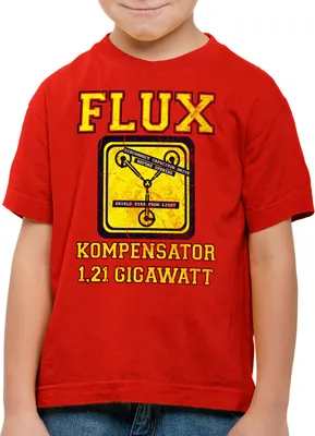 Produktbild von style3 Flux Kompensator Kinder T-Shirt Game Gamer Zukunft Zurück Zeitreise
