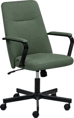 Produktbild von BELIANI Bürostuhl Dunkelgrün Stoff Gepolstert Drehbar Höhenverstellbar mit Armlehnen Klassisches Modernes Design Homeoffice Drehstuhl Schreibtischstuhl