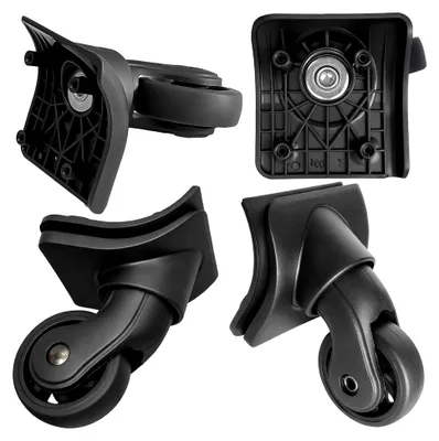 Produktbild von Replacement Luggage Wheel 4 Stück Kofferrollen Ersatzrollen Ersatzräder für Koffer Reparatur 360°Drehbare Koffer Ersatzrollen mit 4 Befestigungslöchern H149