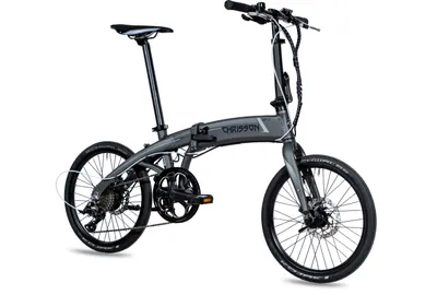 Produktbild von 20 Zoll E-Faltrad CHRISSON EF3 9G SHIMANO Sora & ANANDA 10Ah grau matt