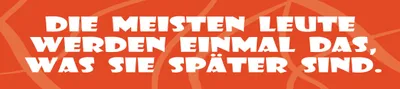 Produktbild von vianmo Blechschild 10x46 cm die meisten Leute werden einmal das