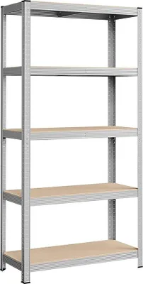Immagine prodotto di Scaffali in acciaio 180x90x40 cm, 5 livelli regolabili, argento