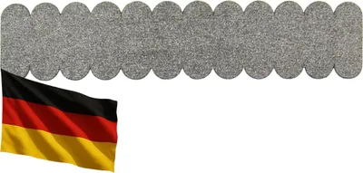 Produktbild von 2 Streifen Dachschindeln Rund (41 mm) - First grau