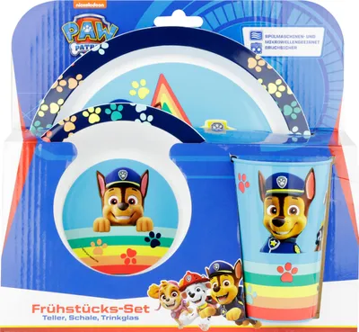Produktbild von Paw Patrol 3tlg. Frühstücksset