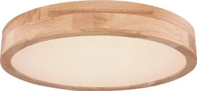 Produktbild von Globo Lighting lampa sufitowa metal o wyglądzie drewna, LED
