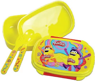 Image de Boîte à pain Play-Doh Happy + set de couverts