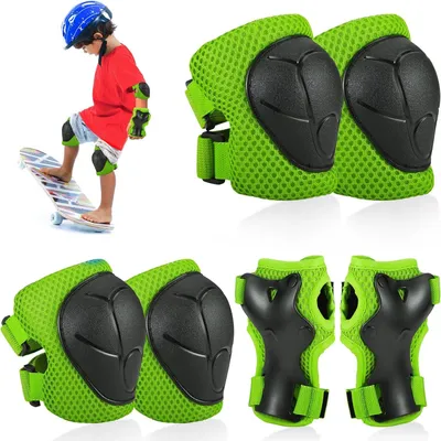 Produktbild von Kinder Skate Schutzset - Skate Schutzkleidung - Fš¹r Kinder von 3 bis 8 Jahren - 6-teilig - Inliner Schutzausrš¹stung