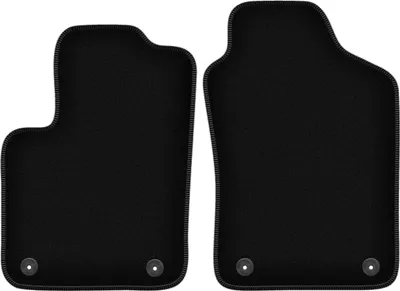 Image de Wielganizator Tapis avant de sol velours sur-mesure pour Fiat 500 Hybrid (2020-, hatchback) noir, jeu 2 pièces, fixations