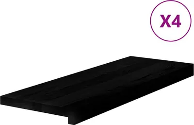 Zdjęcie produktu dla vidaXL Stopnie schodowe 4 szt. Ciemny brąz 70x30x2 cm lite drewno dębowe