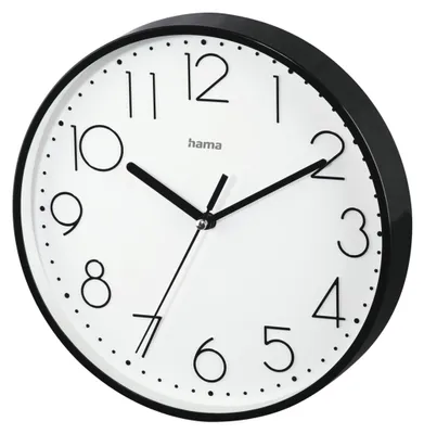 Produktbild von Hama Wanduhr Wanduhr "PG-220", Schwarz, geräuscharm
