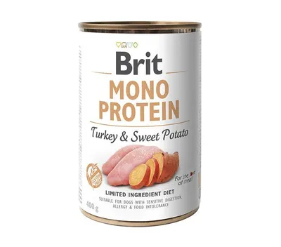 Zdjęcie produktu dla Konzerva BRIT Mono Protein Turkey & Sweet Potato 400 g